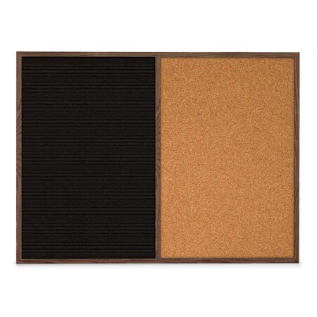 United Visual Products Slim Style Indoor Enclosed Corkboard, 48 UVRDS48SBH-BLACK-PEARL